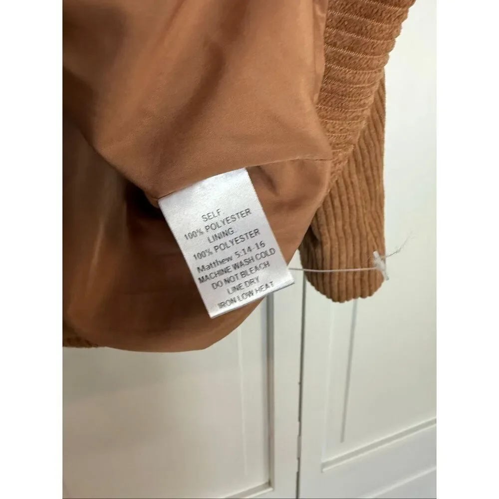 Promesa Brown Corduroy two button blazer size small